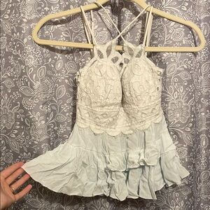 Zenana Elegant White Lace Top